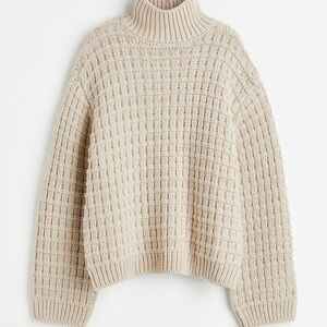 H&M Oversized Mock Turtleneck Sz M